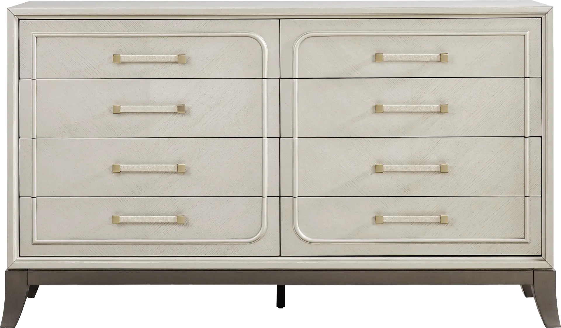 Silver Bedroom Dresser: 6,8,9 Drawer Double Dressers