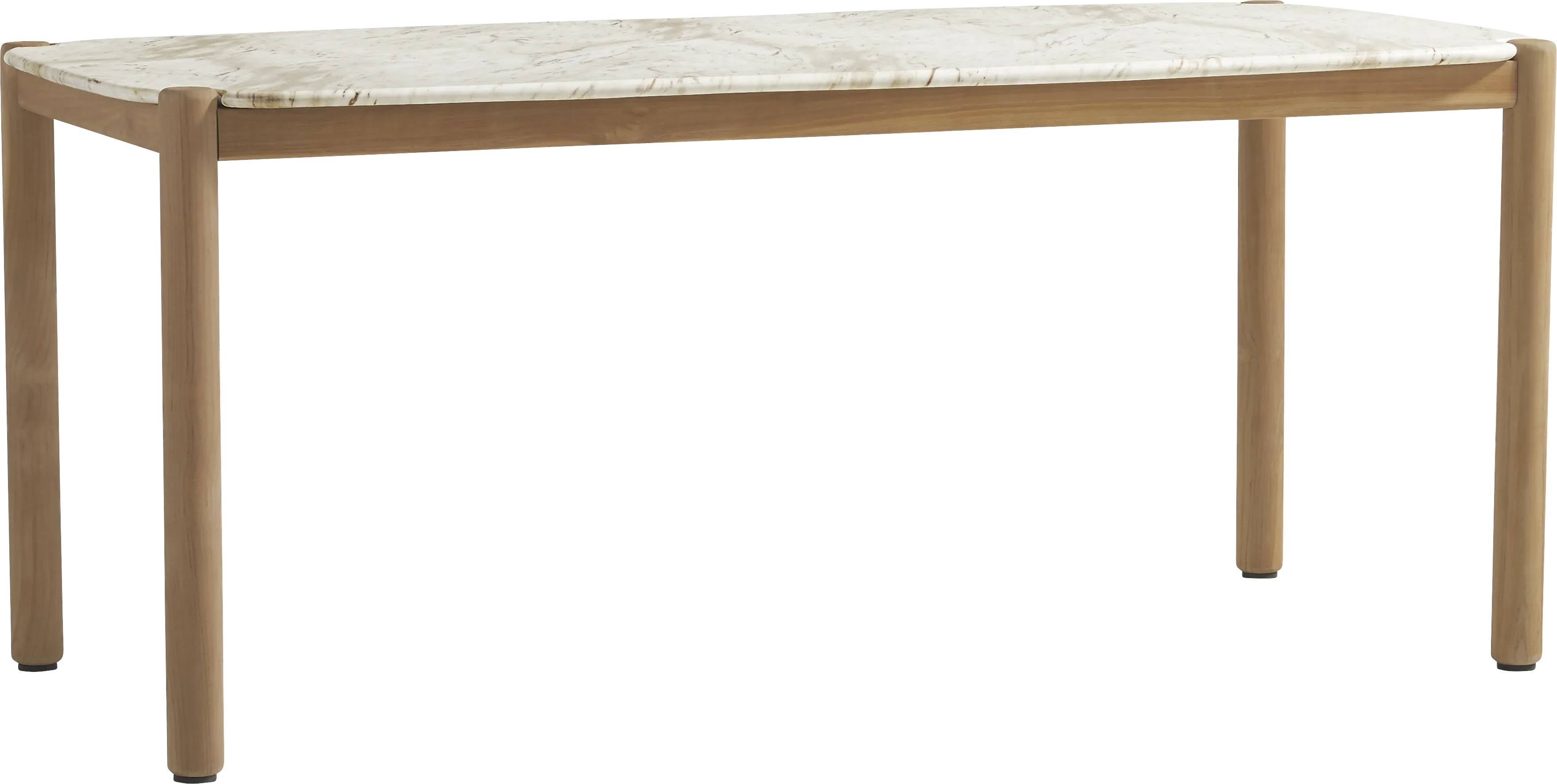 Koda White 71 in. Outdoor Dining Table - Thumbnail - Image 1