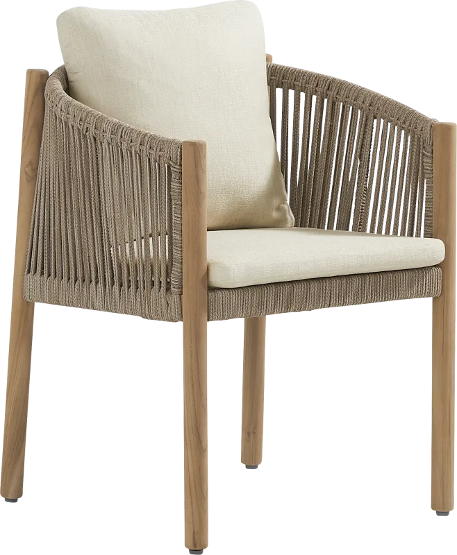 Koda Beige Outdoor Arm Chair