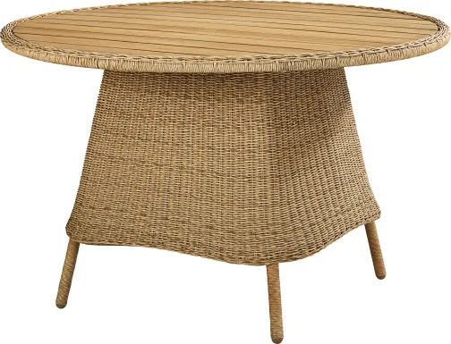 Sarina Bay Natural Round Outdoor Dining Table