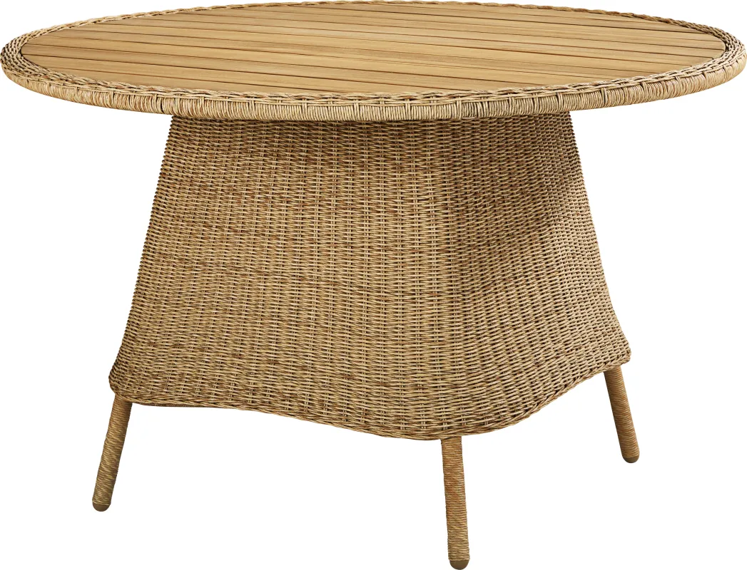 Sarina Bay Natural Round Outdoor Dining Table