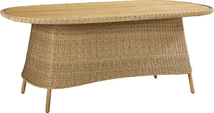 Sarina Bay Natural 71 in. Outdoor Dining Table