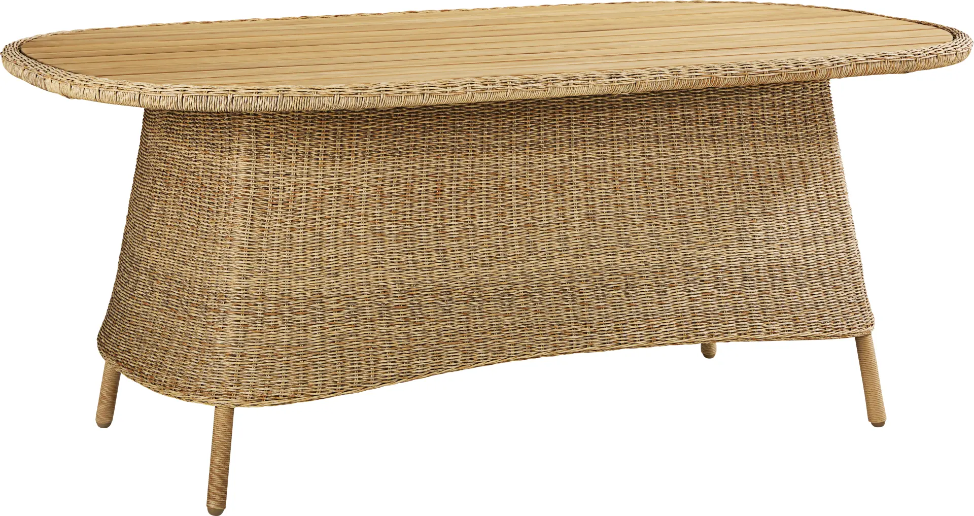Sarina Bay Natural 71 in. Outdoor Dining Table