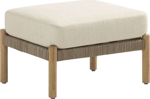 Koda Beige Outdoor Ottoman