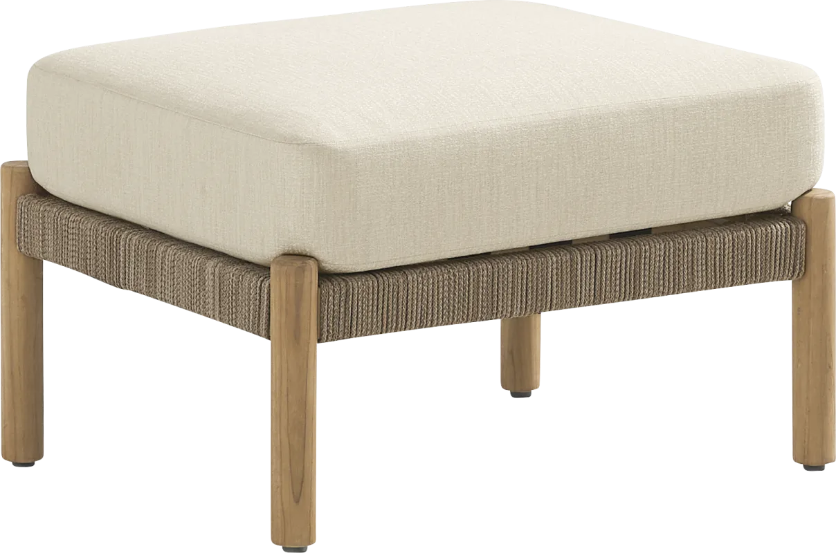Koda Beige Outdoor Ottoman