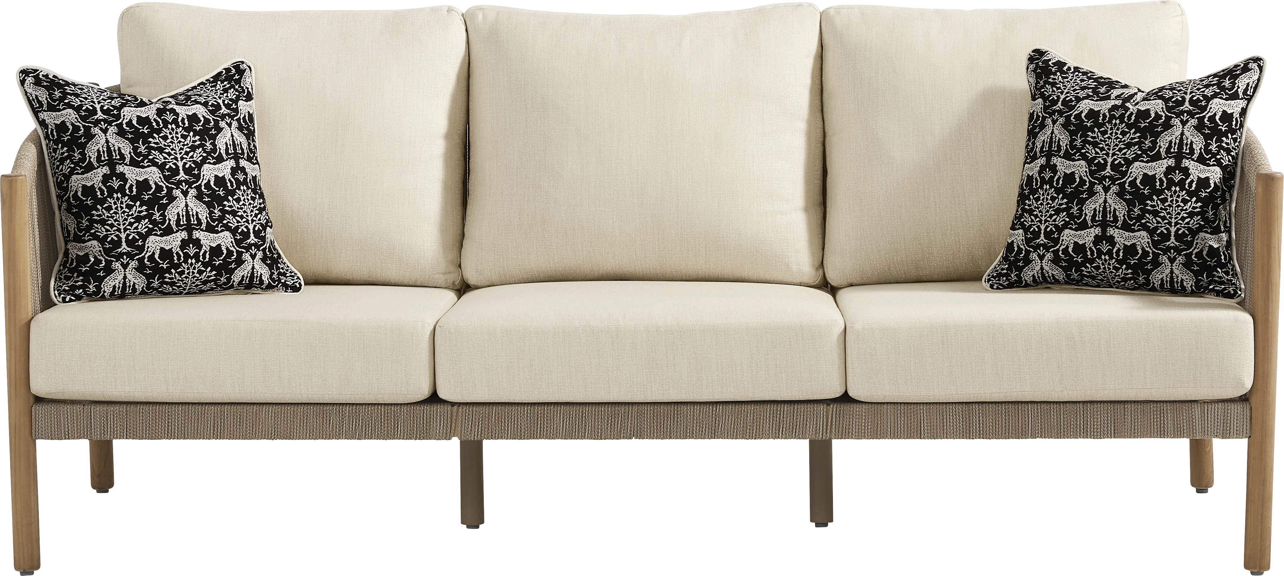 Koda Beige 3 Pc Outdoor Seating Set - Thumbnail - Image 2