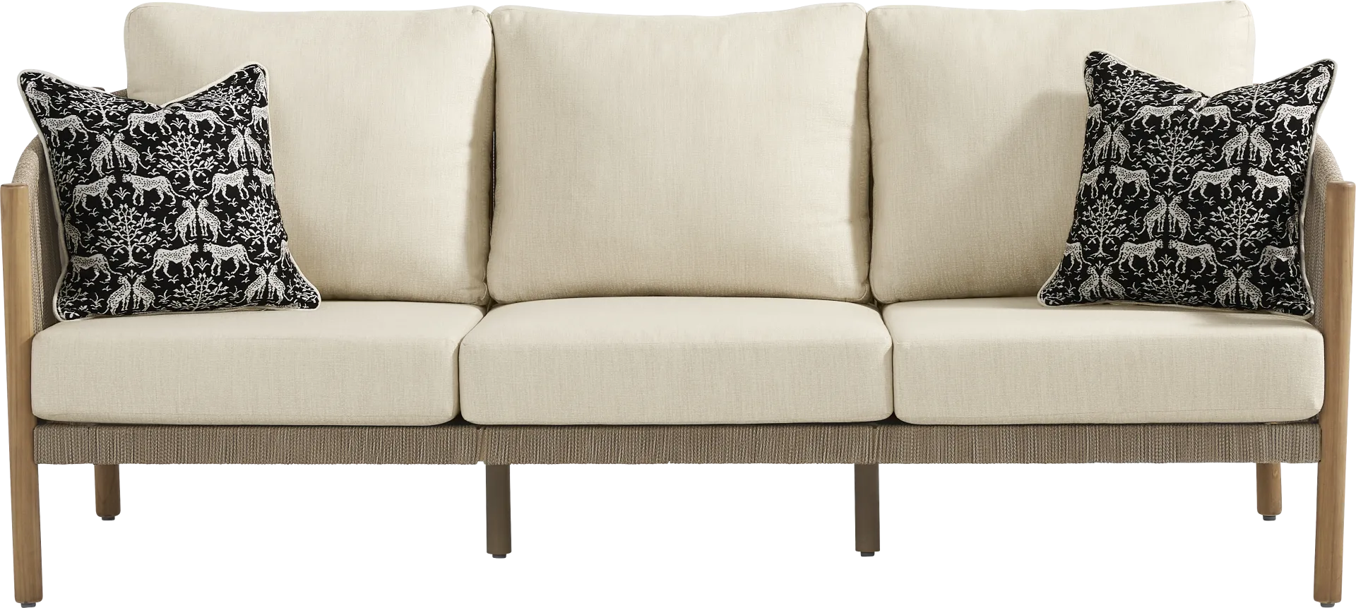 Koda Beige 3 Pc Outdoor Seating Set - Image 2