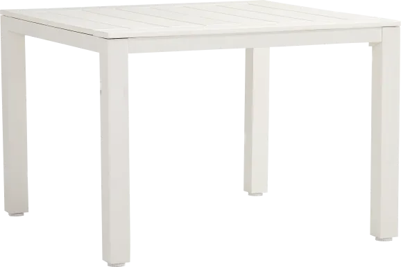 Eastlake White 42 in. Outdoor Dining Table
