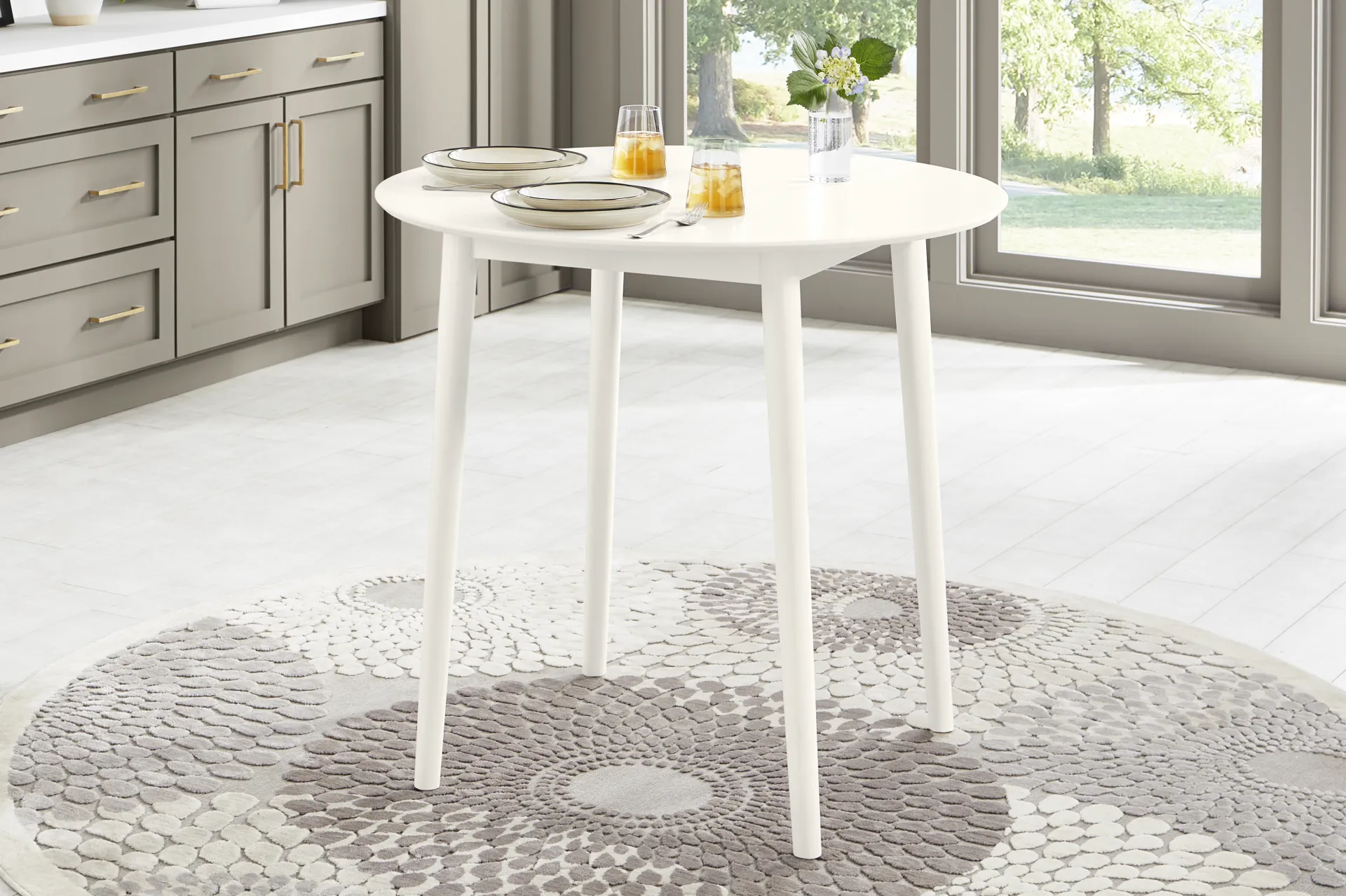 Watertown White Round Counter Height Dining Table - Image 3