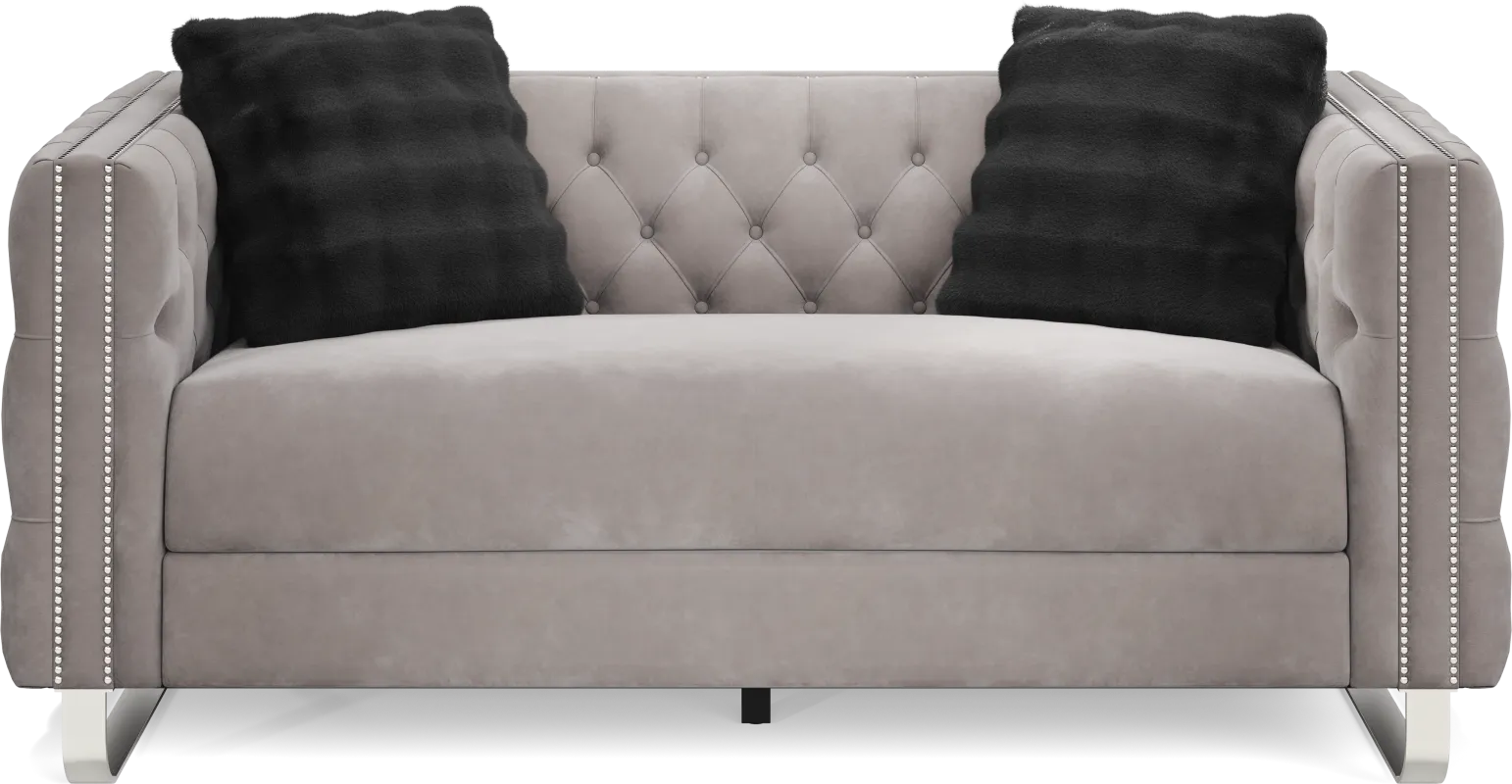 Corrella Gray Loveseat