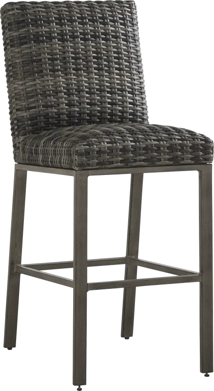 Montecello Gray Outdoor Barstool