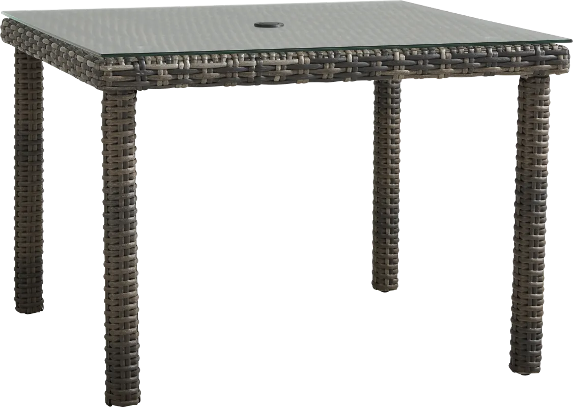Montecello Gray Outdoor 42 in. Square Dining Table