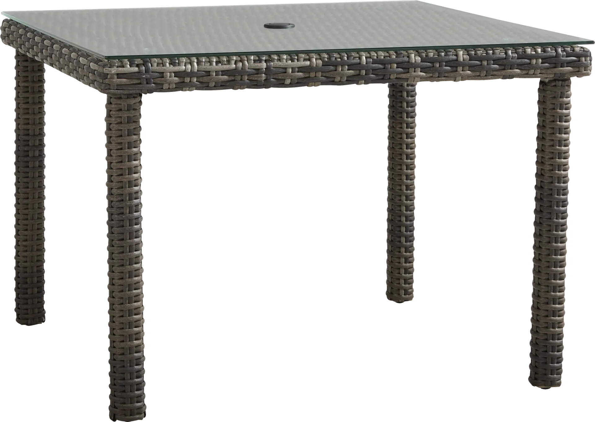 Montecello Gray 5 Pc Square Outdoor Dining Set with Mist Cushions - Image 2