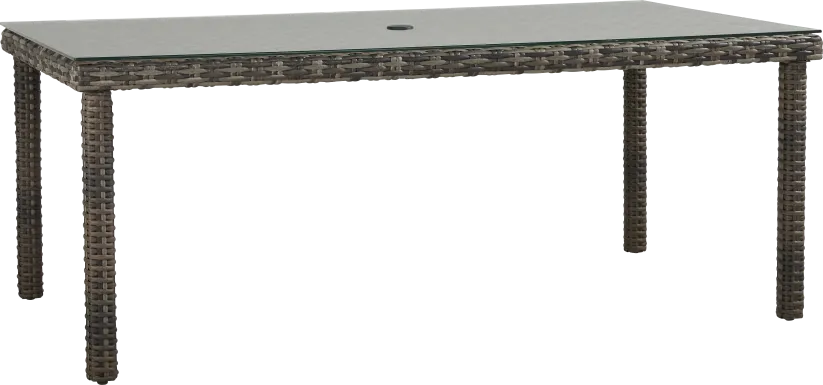 Montecello Gray Outdoor 42 x 76 Dining Table