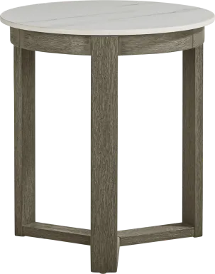 Montecello Gray Outdoor End Table