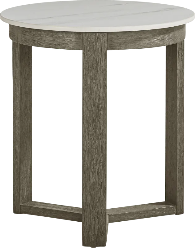 Montecello Gray Outdoor End Table