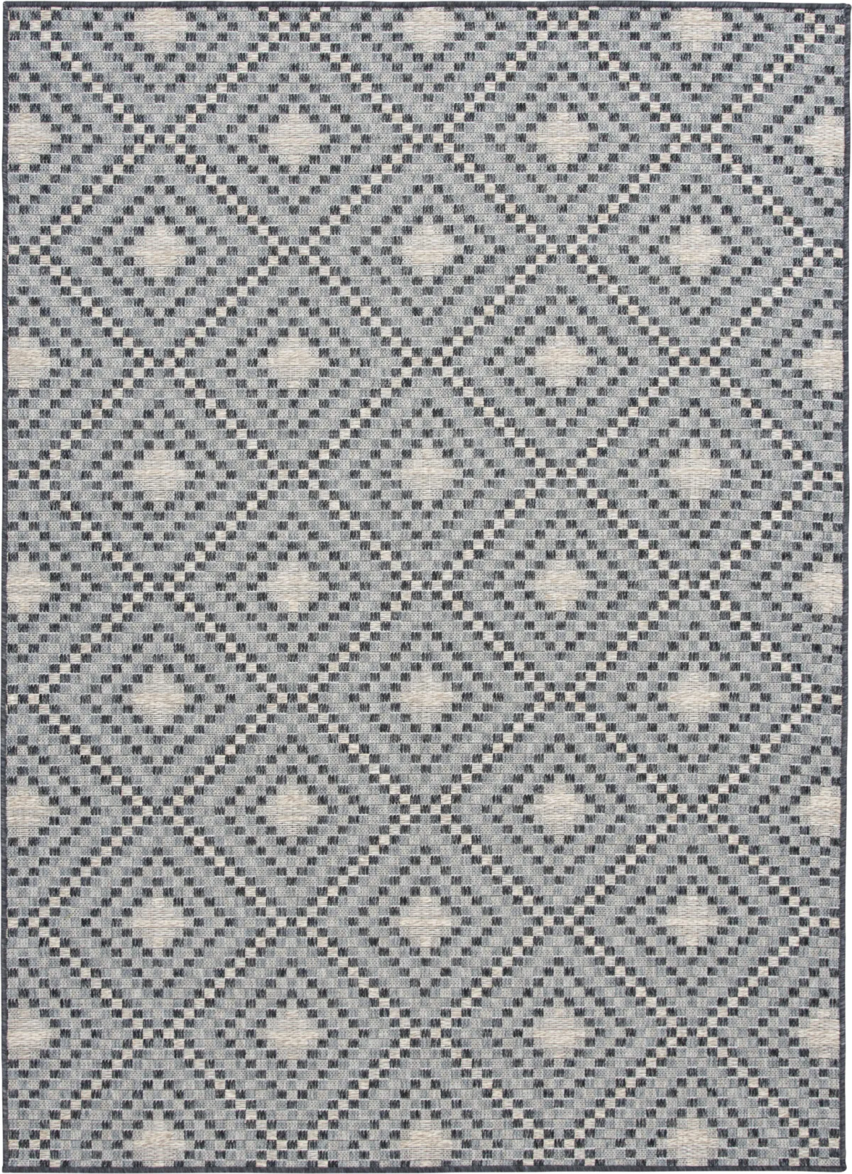 Elme Rugs St. Elme Chambray Blue Polypropylene Fabric Outdoor Rug | Rooms to Go