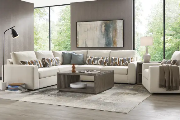 Alexander Ivory 3 Pc Sectional
