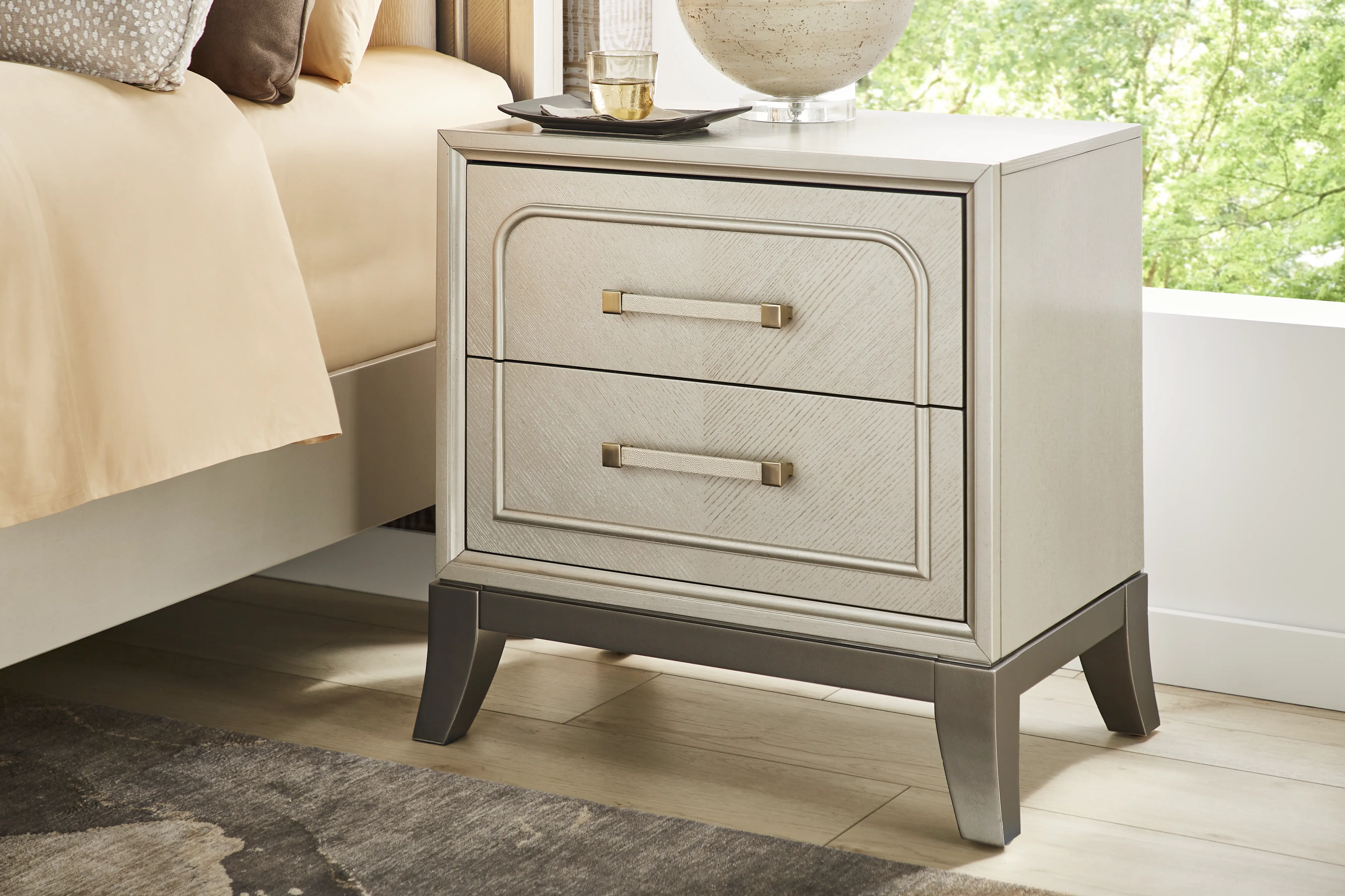 Colette Silver Nightstand - Thumbnail - Image 3