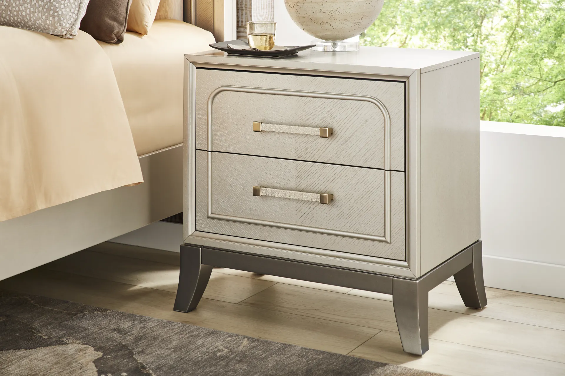 Colette Silver Nightstand - Image 4