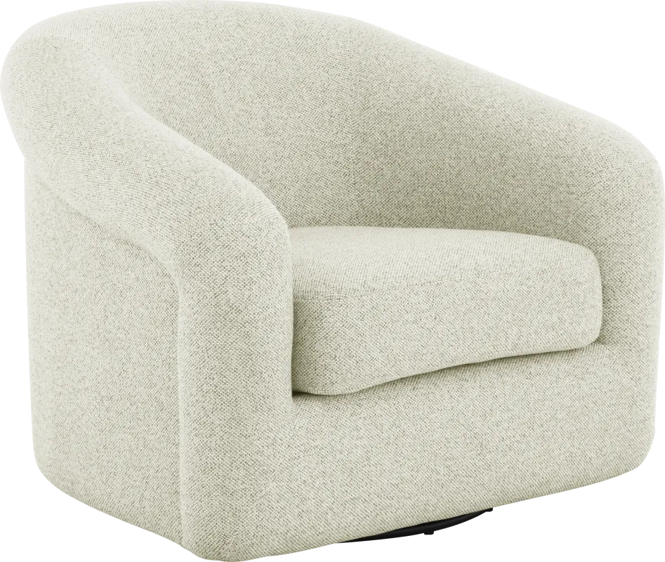 Cecilia Beige Swivel Chair