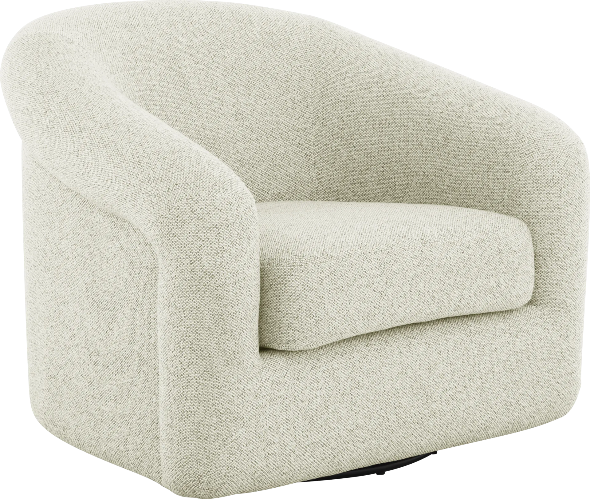 Cecilia Beige Swivel Chair - Image 1