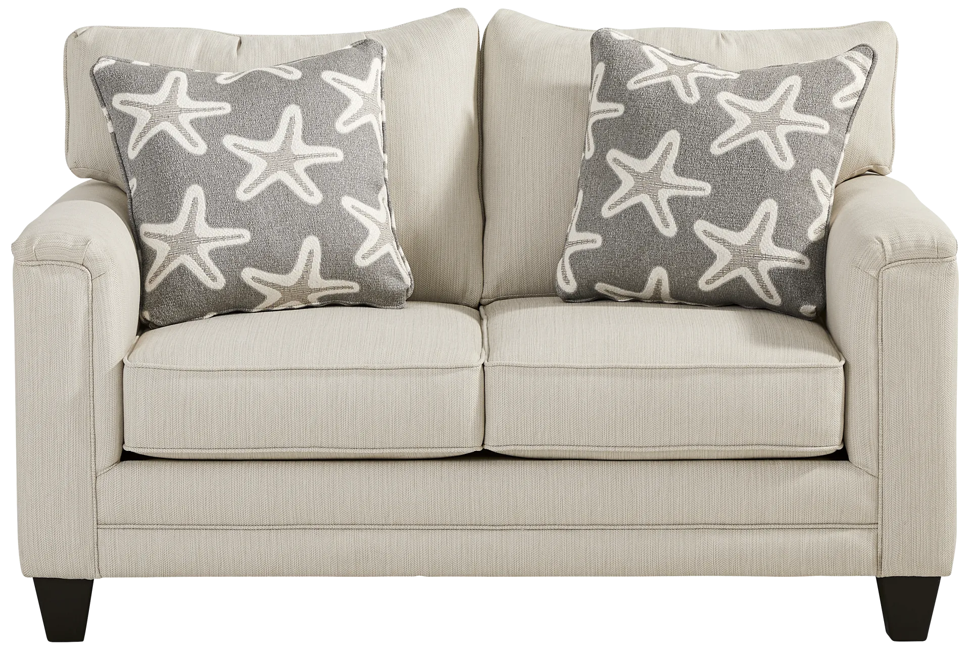 beige loveseat