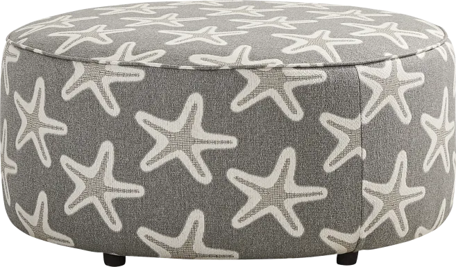 Brightwater Gray Cocktail Ottoman