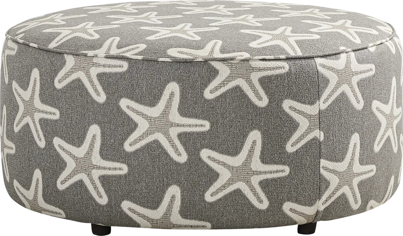 Brightwater Gray Cocktail Ottoman