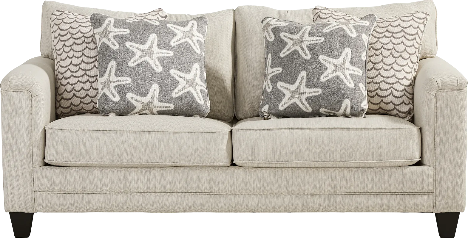 Brightwater Beige Gel-Foam Apartment Sleeper Sofa