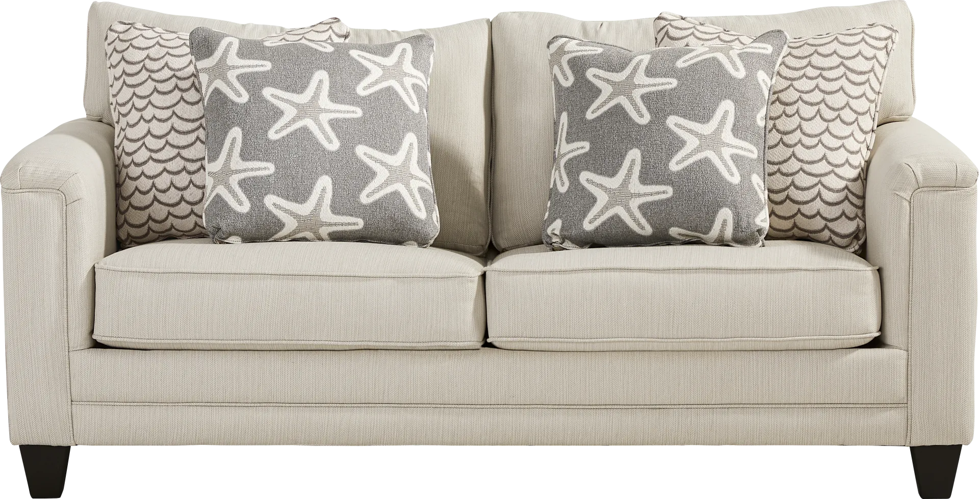 Brightwater Beige Gel-Foam Apartment Sleeper Sofa - Image 1