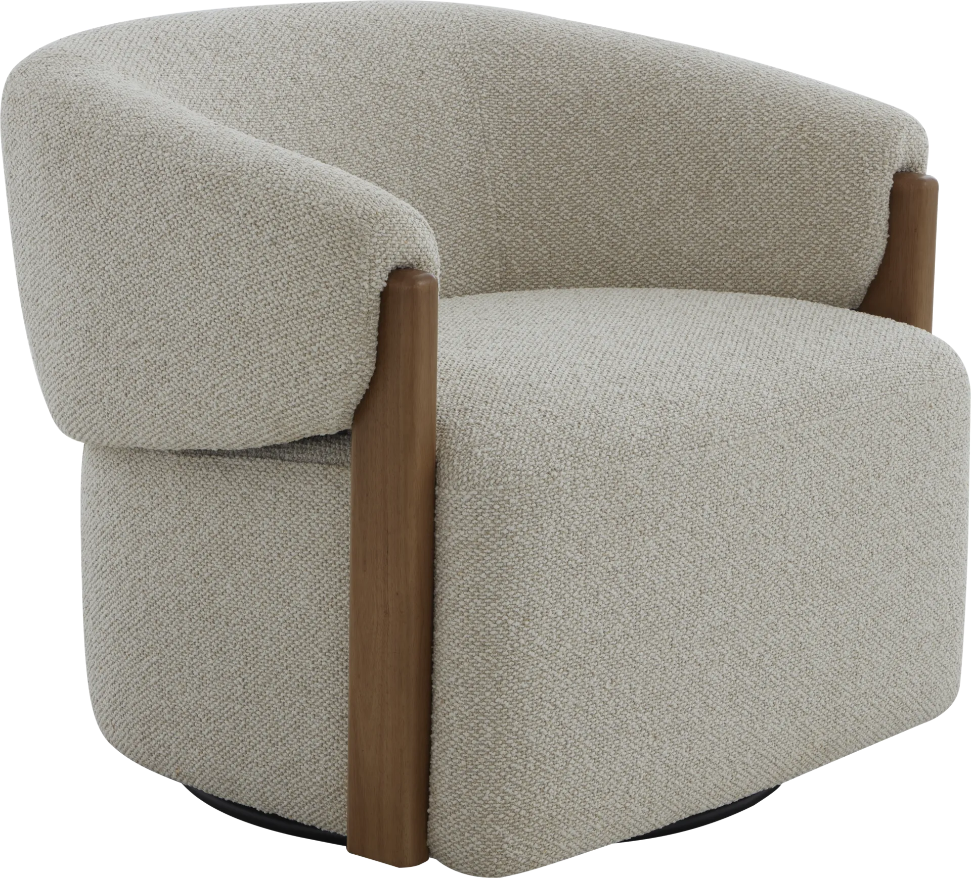 Marlene Beige Swivel Chair - Image 1