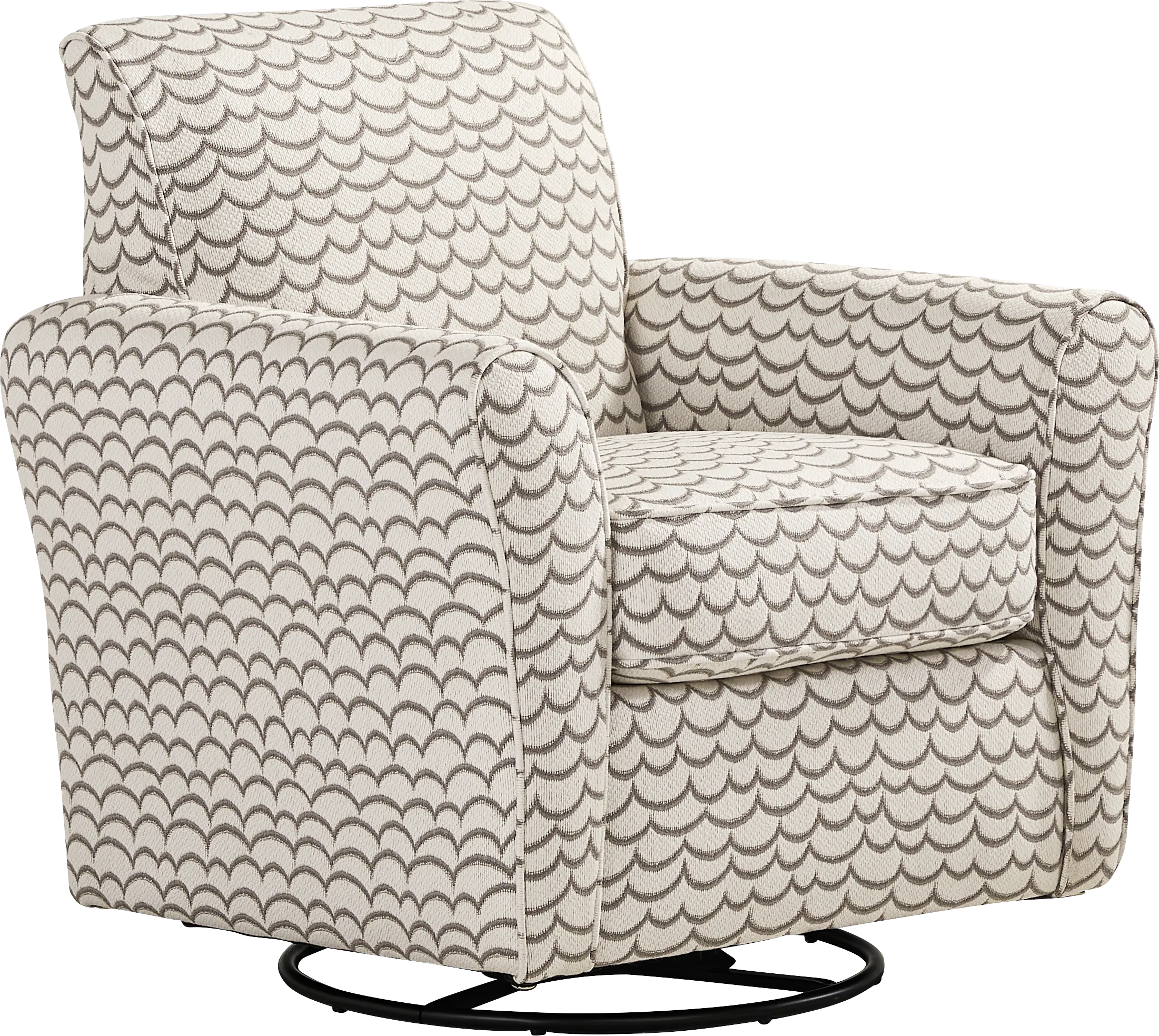 Brightwater Gray Swivel Rocker Chair - Thumbnail - Image 1