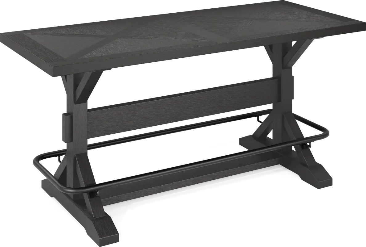 Creston Point Black 2 Pc Counter Height Dining Table