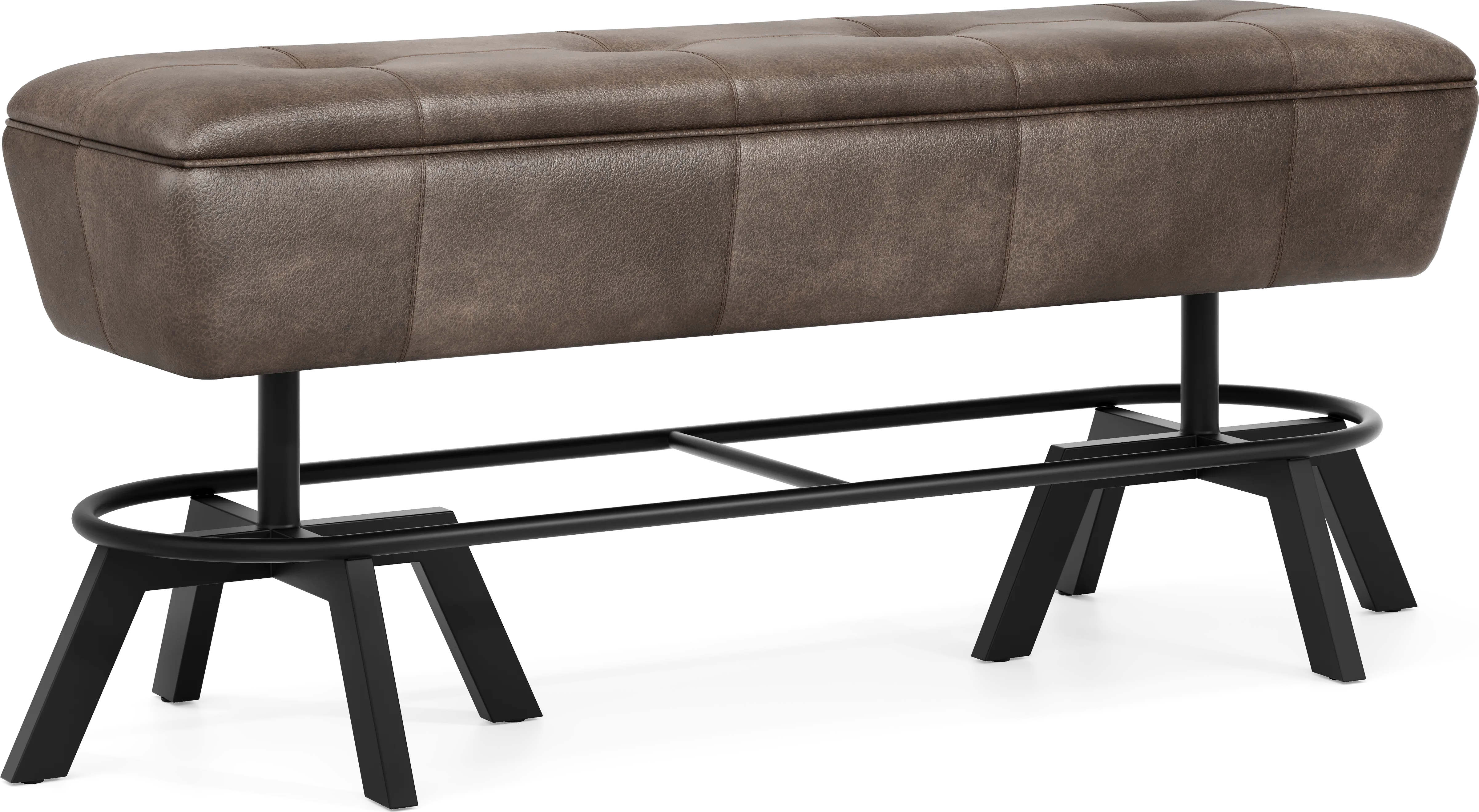 Creston Point Black Counter Height Bench - Thumbnail - Image 1