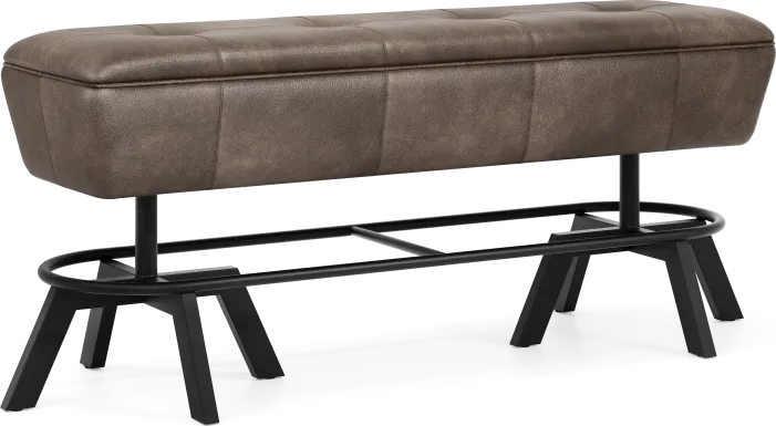 Creston Point Black Counter Height Bench