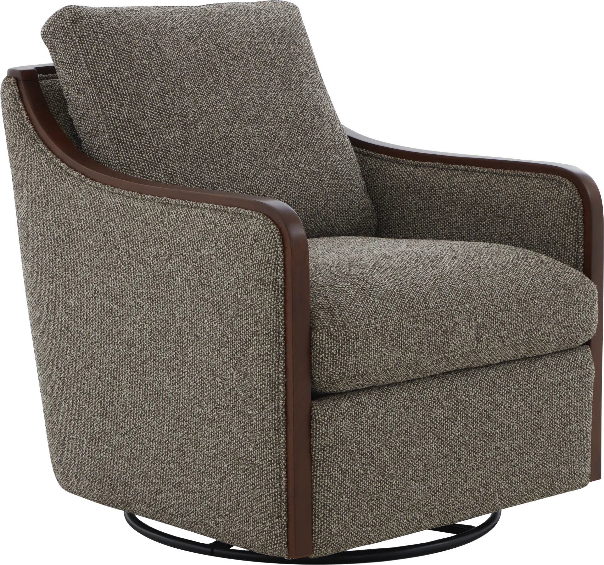 Mattingly Brown Swivel Chair - Image 1