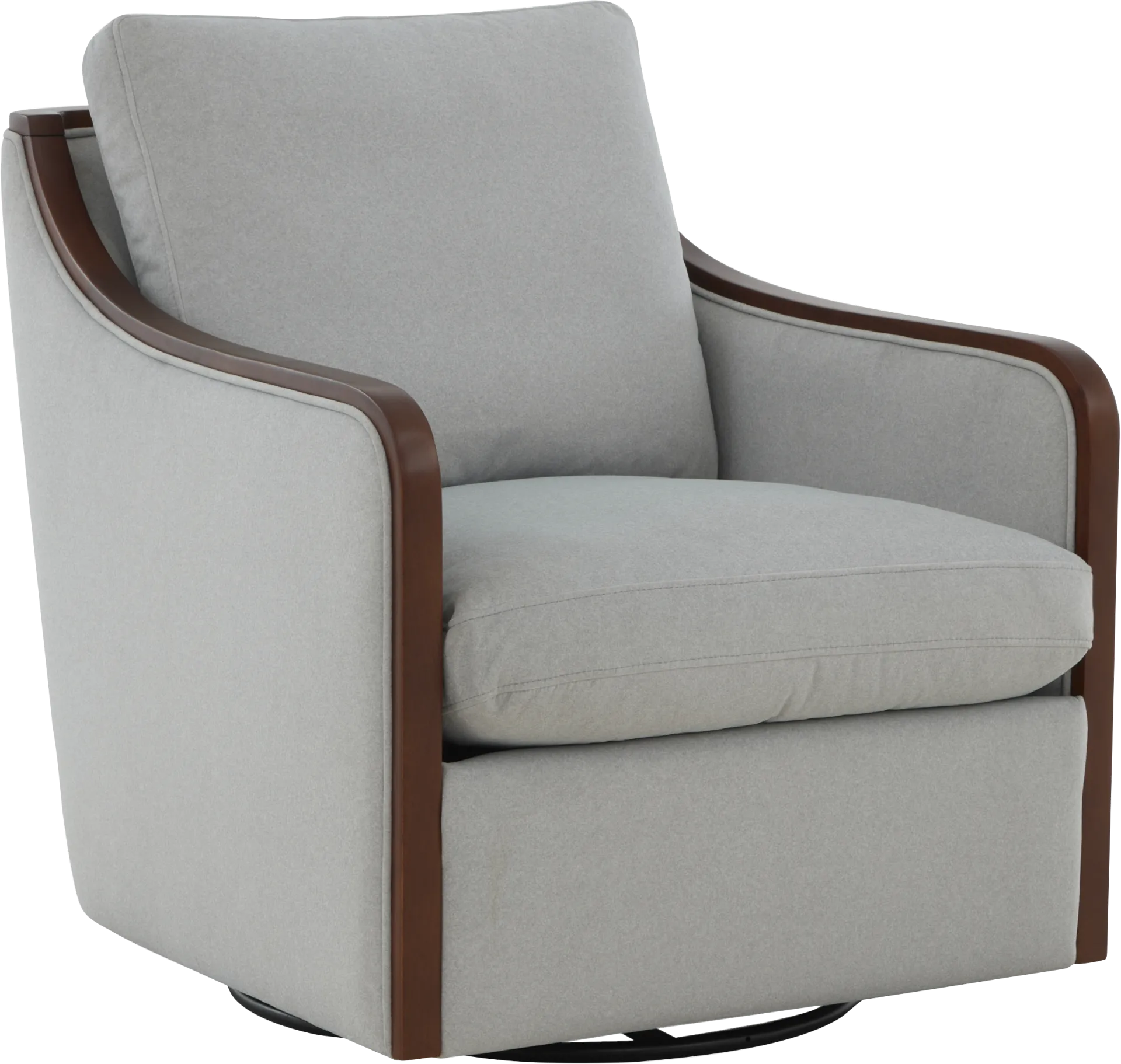 Mattingly Gray Swivel Chair - Image 1