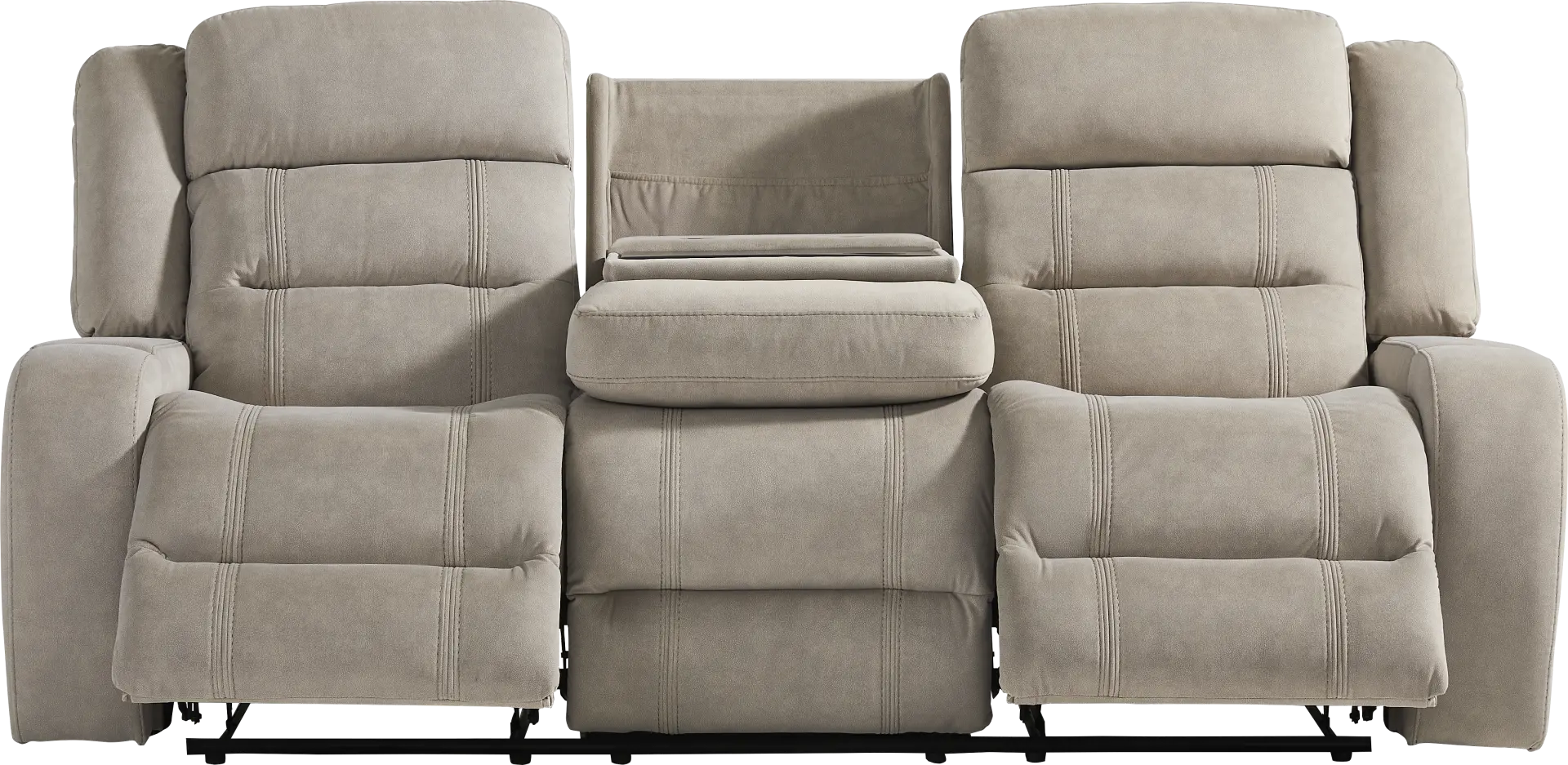McKinley Beige Reclining Sofa