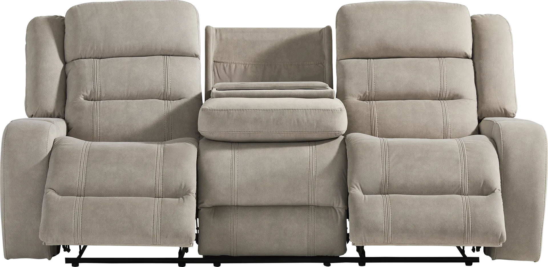 McKinley Beige 8 Pc Power Reclining Living Room - Image 2