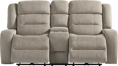 power reclining console loveseat