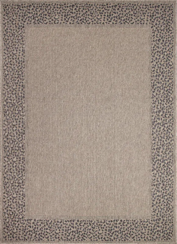 Leopardi Taupe 5'3 x 7'3 Indoor/Outdoor Rug