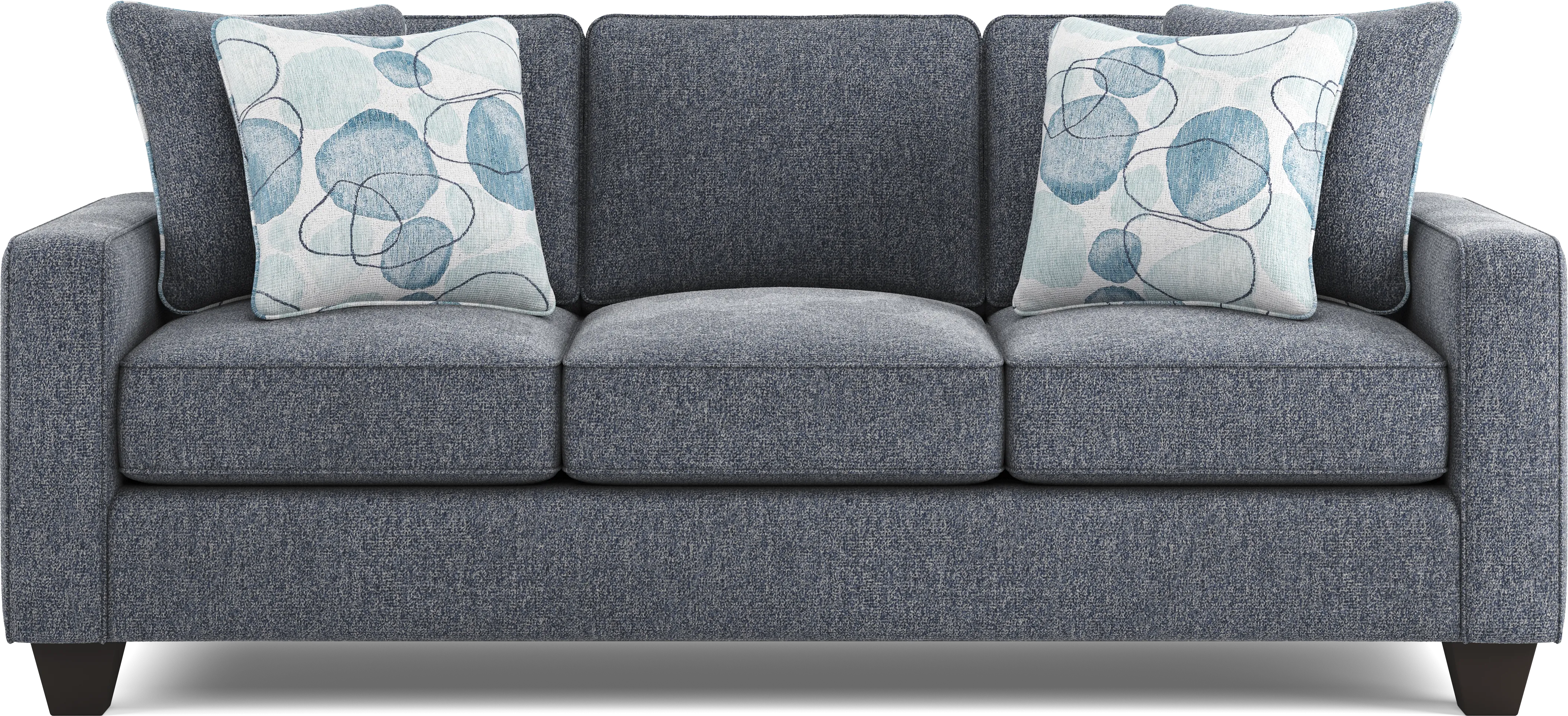 Alanis Bay Blue 7 Pc Living Room - Thumbnail - Image 2
