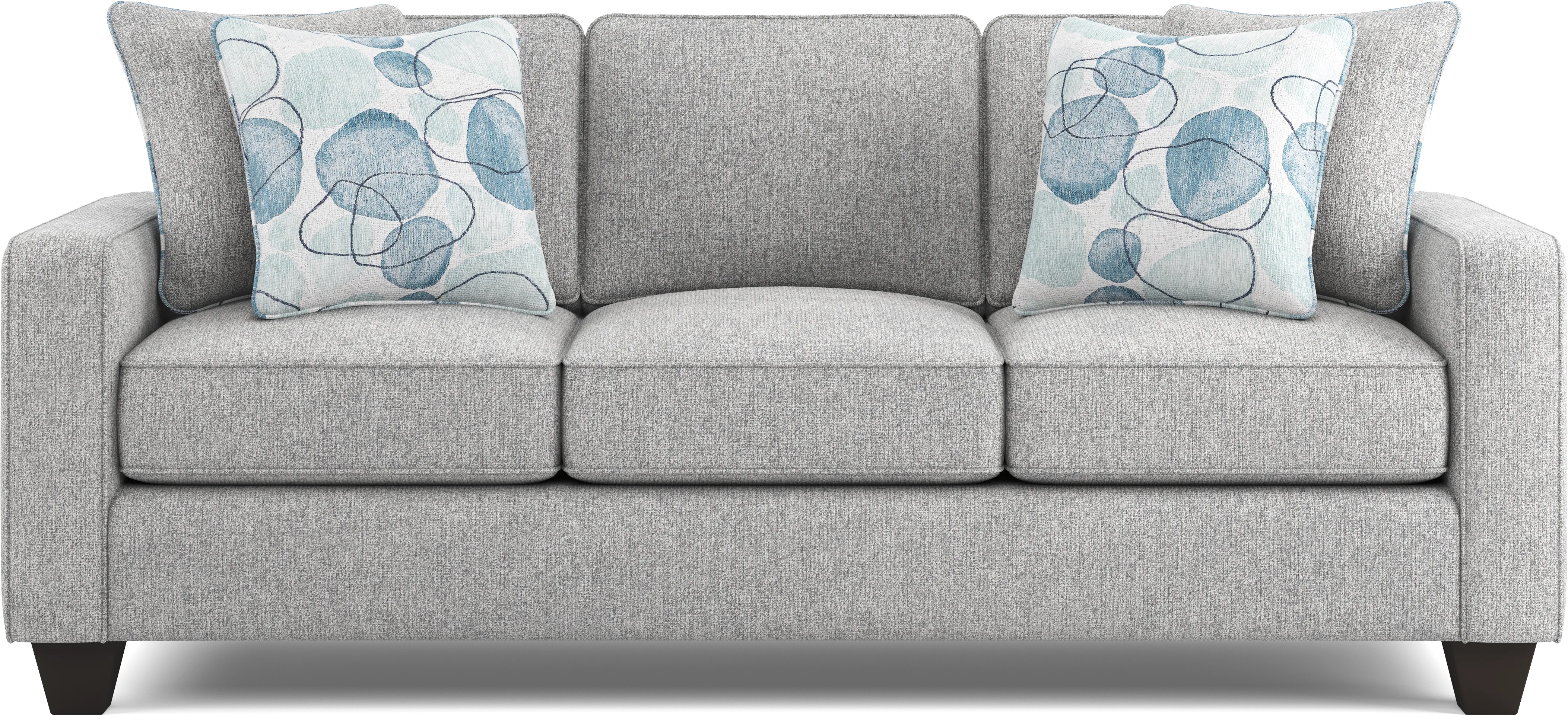 Alanis Bay Gray 7 Pc Living Room with Gel Foam Sleeper Sofa - Thumbnail - Image 2