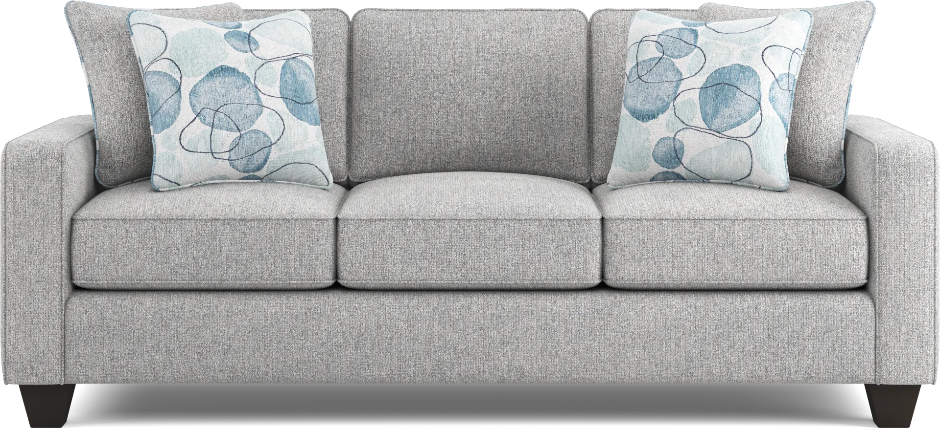 Alanis Bay Gray 7 Pc Living Room with Gel Foam Sleeper Sofa - Image 2