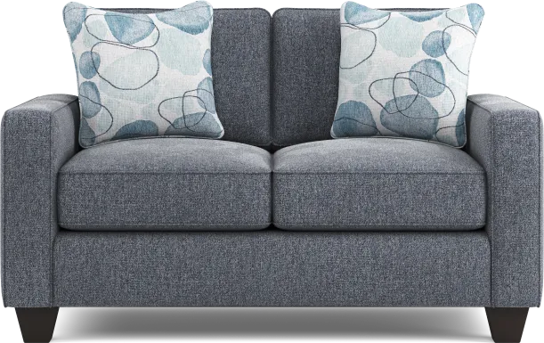Alanis Bay Blue Loveseat