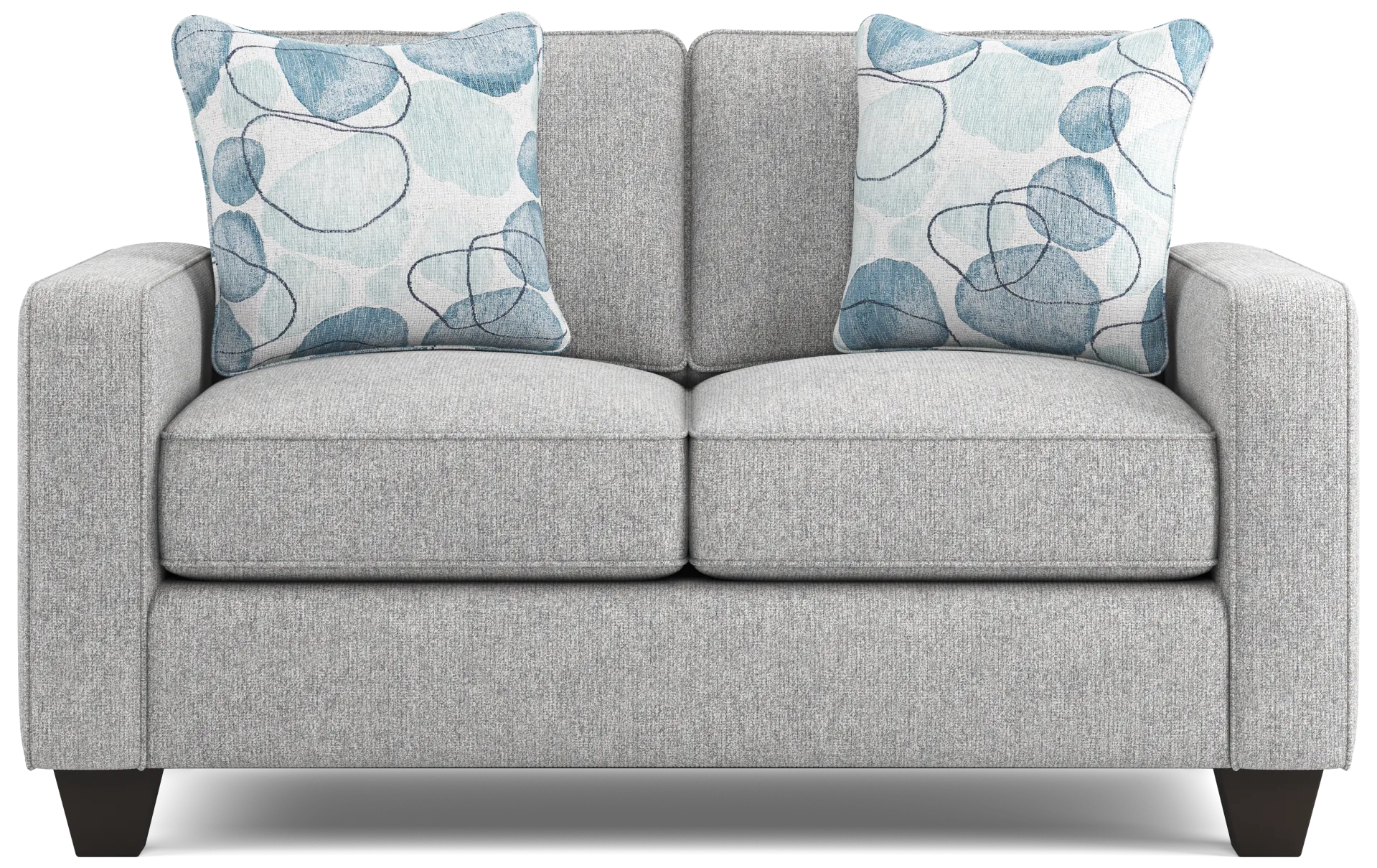 gray loveseat