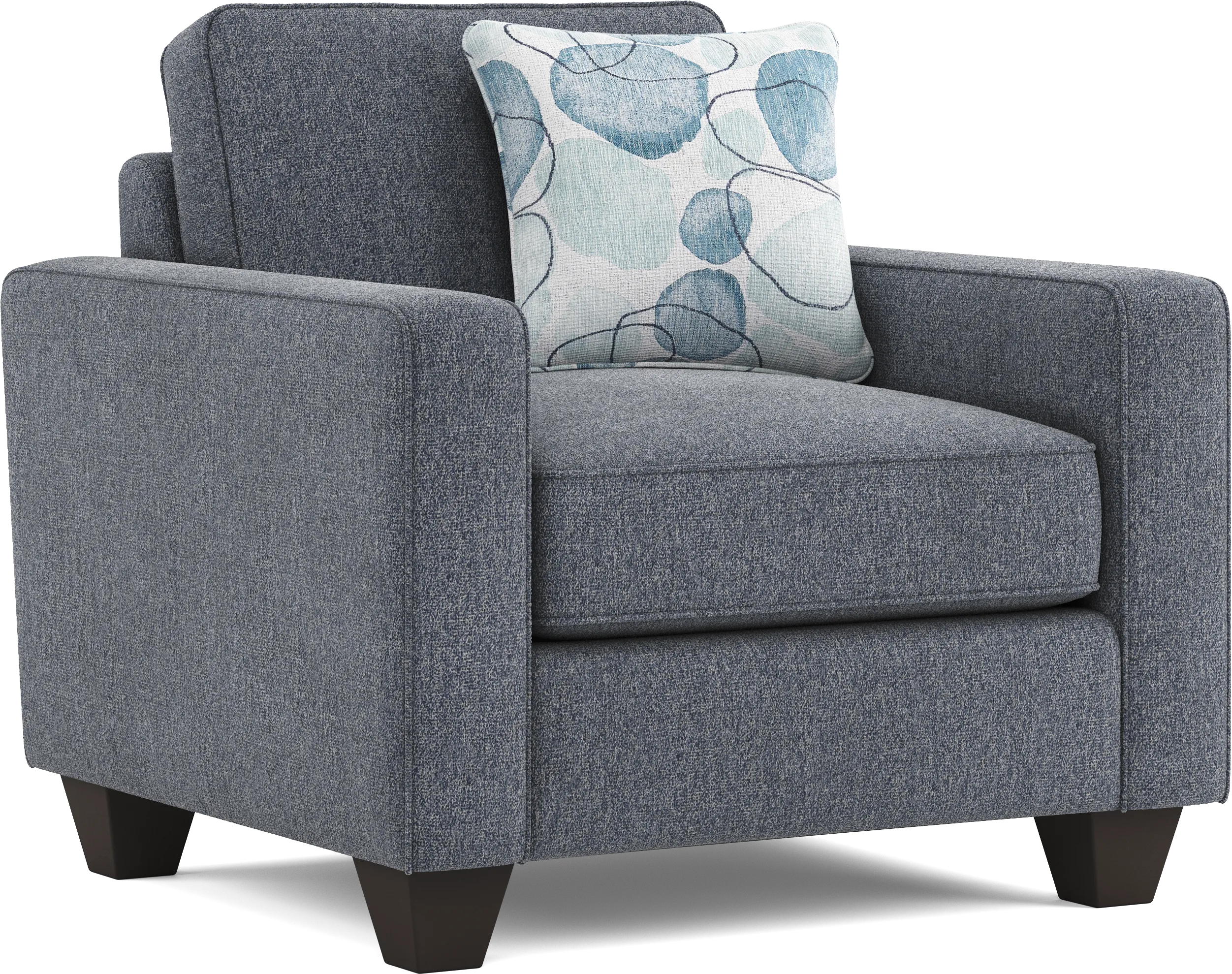 Alanis Bay Blue 8 Pc Living Room - Thumbnail - Image 10