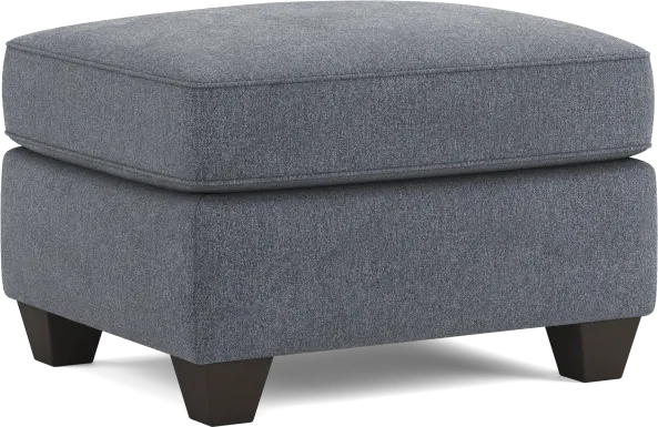 Alanis Bay Blue Ottoman