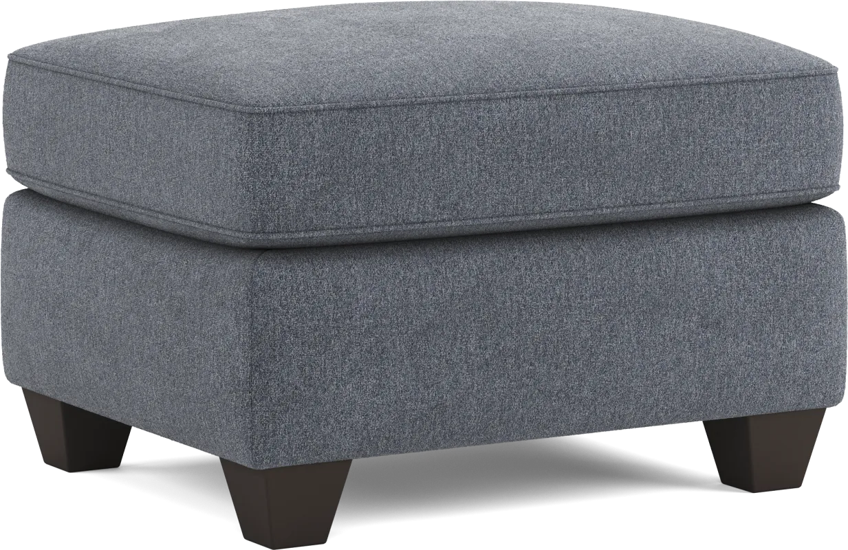 Alanis Bay Blue Ottoman